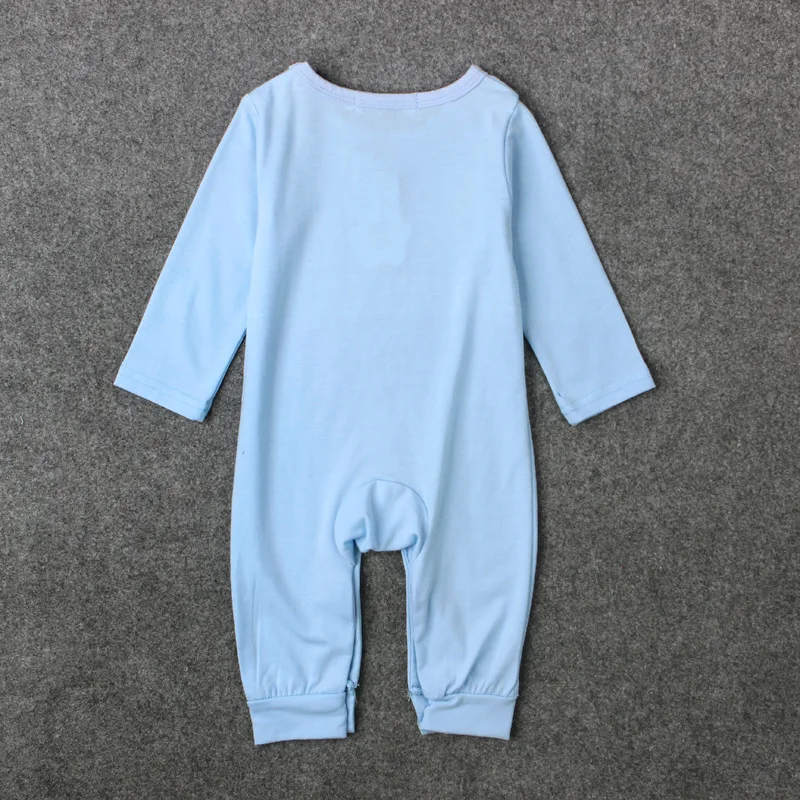 Baby Romper Children Clothing Spring Autumn Boy Climb Clothes Newborn Jumpsuit 2017 New Blue Print Free Shipping | Детская одежда и