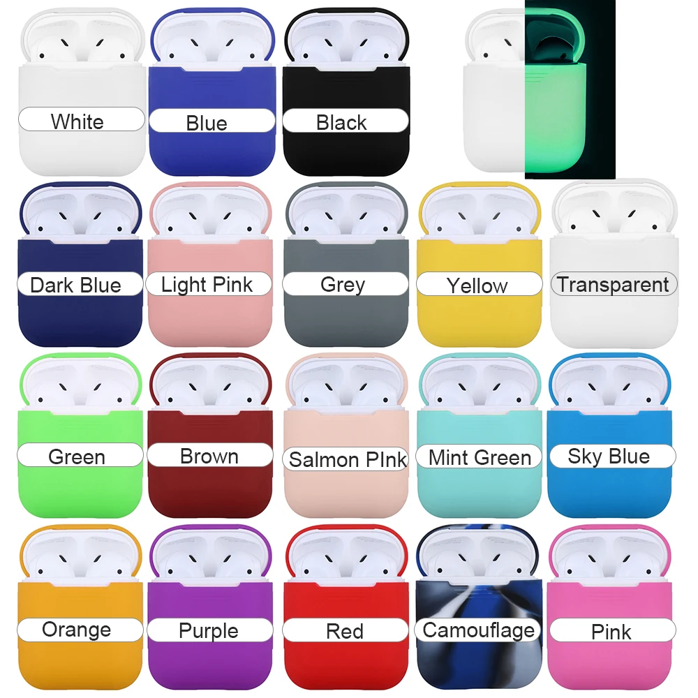Мини Мягкий силиконовый чехол для Apple Airpods противоударный чехол для Apple AirPod чехол s ультра тонкий Air Pods защитный чехол для наушников