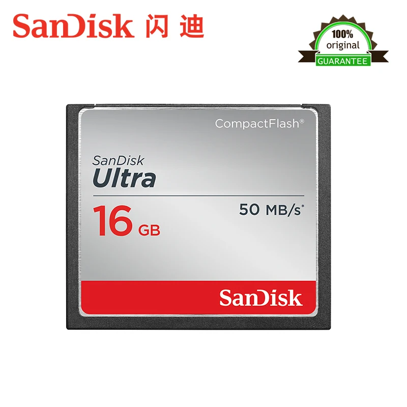 Оригинальный Sandisk Ultra CompactFlash памяти CF карта SD до 50 МБ/с. узнать Скорость для