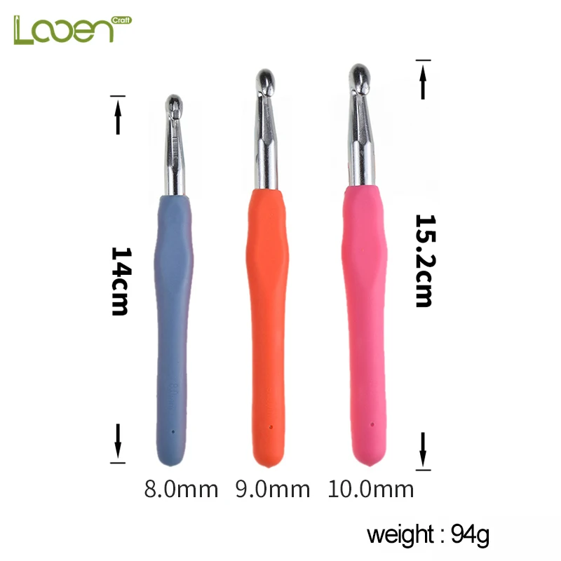 Крючки Looen большого размера 8 0/9 0/10 0 мм удобные ручки для вязания крючком крючки