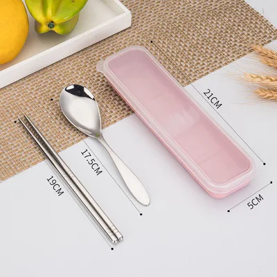 Flatware Pink Box GLANYOMI 304 Ланч-бокс из нержавеющей стали с отделениями, бэнто-бокс для детей, школьников, пикников, контейнер для еды - Цвет: Flatware Pink Box