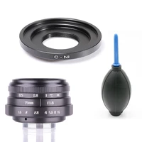 fujian 35mm f1 6 c mount camera cctv lens ii adapter for nikon1 v1 j1 v2 j2 j3 v3 s1 mini blowing