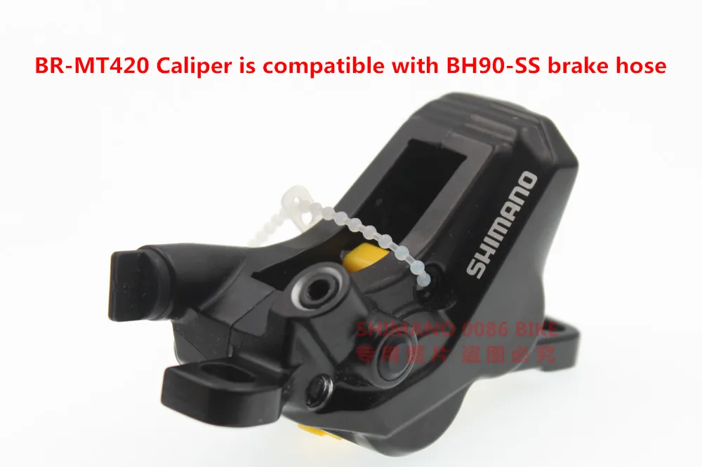 Shimano горные велосипеды четырехпоршневые BR-MT420 суппорт Гидравлический дисковый тормоз MT420 четырехпоршневой суппорт