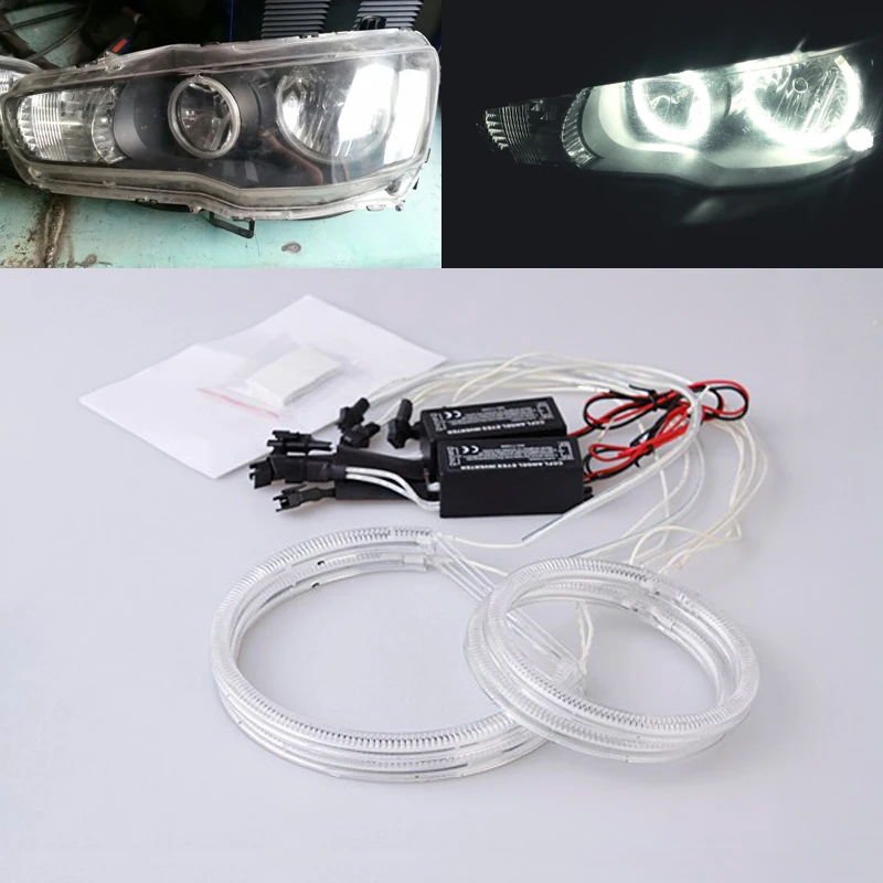 Кольца с ангельскими глазами для Mitsubishi Lancer X Car CCFL 106 мм + 146 мм|angel eyes halo|angel eyeseyes angel |