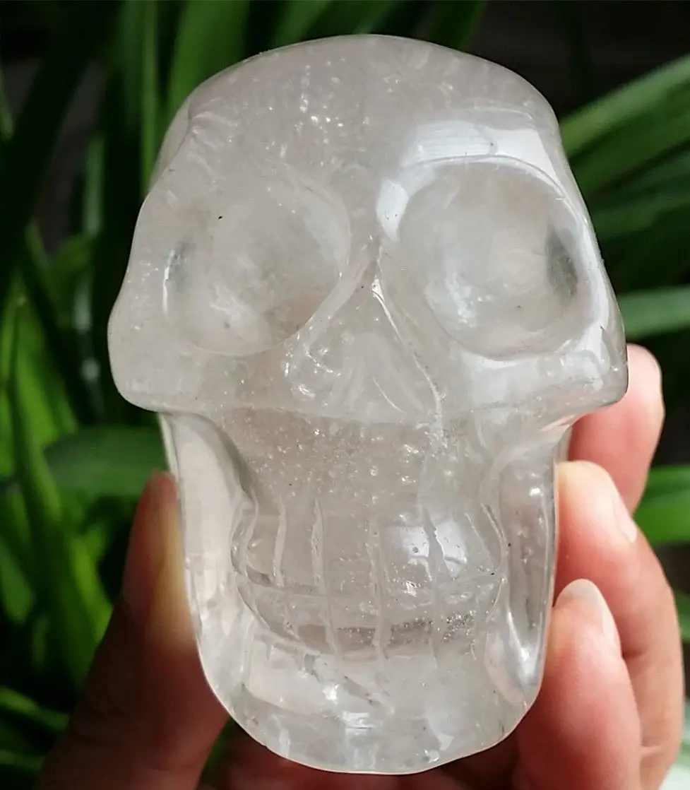 682134 + Природный Ясный Кварц Хрустального Черепа Исцеление Из Китая H065|skull weight|skull