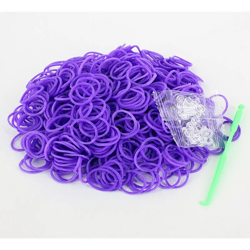 600 штук набор резиновых ремешков DIY Loom Bands Set Детский браслет Силиконовая эластичная ткань Многофункциональные инструменты на.