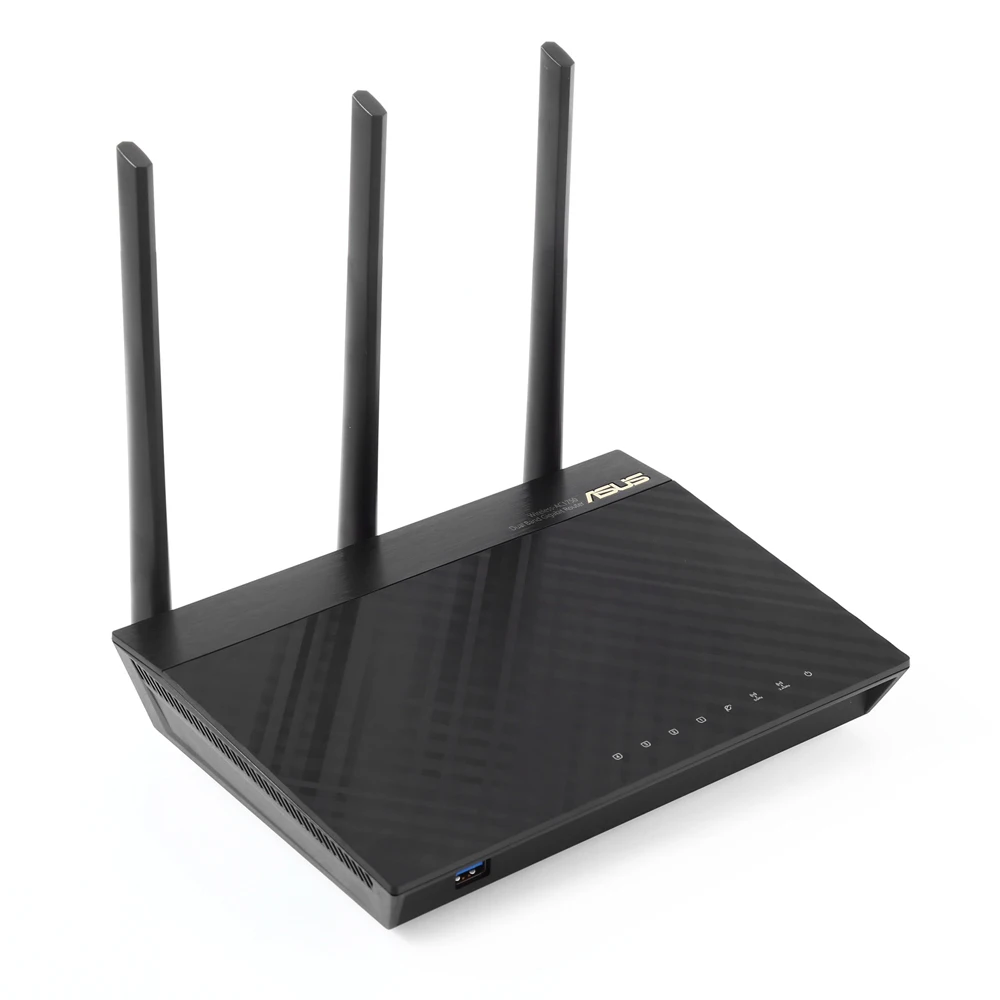 ASUS RT-AC66U двухдиапазонный 1750 м Wi-Fi маршрутизатор Беспроводной AC1750 4-Порты и разъёмы