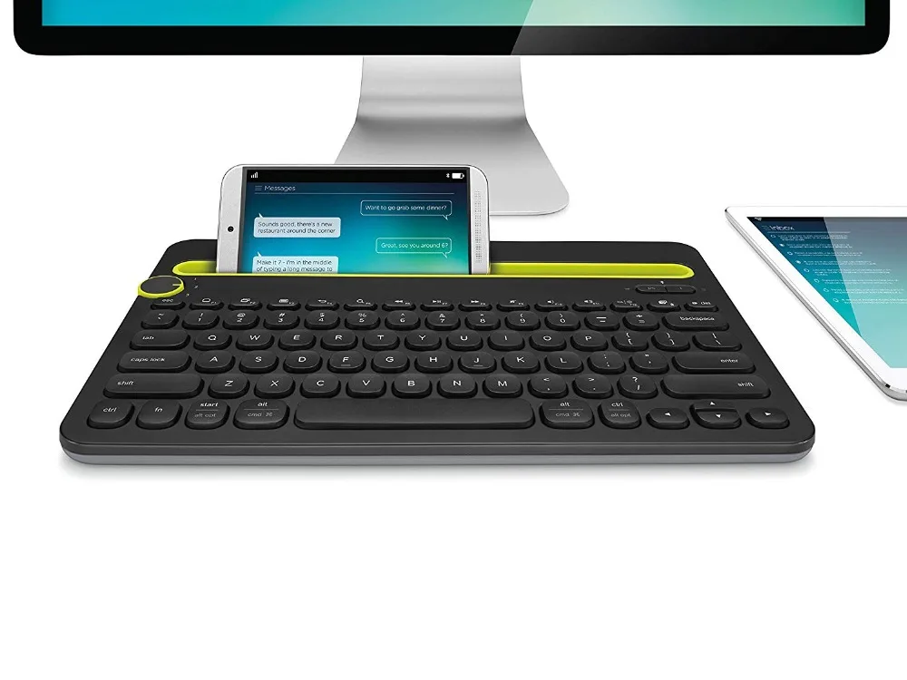 Беспроводная клавиатура Fanshu K480 с Bluetooth и несколькими устройствами для ПК Windows Mac