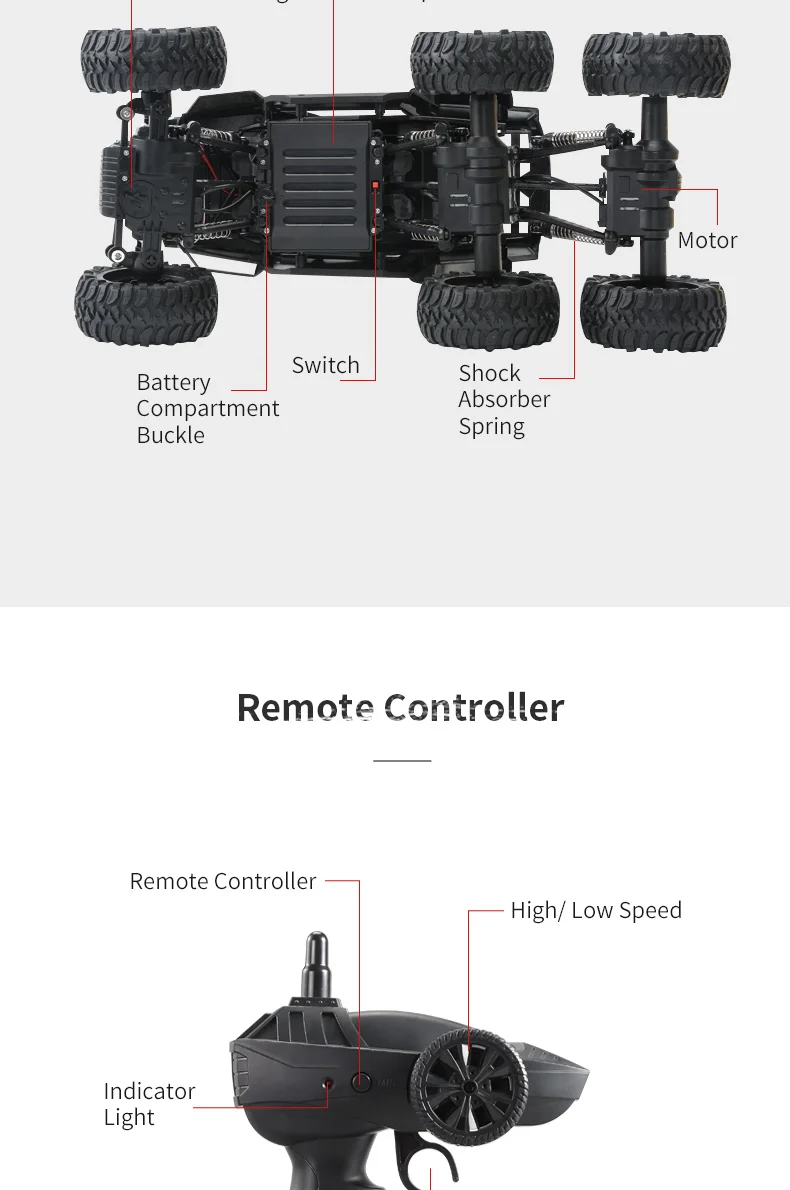 JJRC Q51 RC Автомобиль 2,4G внедорожник Макс 6WD RTR гоночный грузовик автомобиль шесть колес матовый пульт дистанционного управления скалолазание автомобиль игрушки