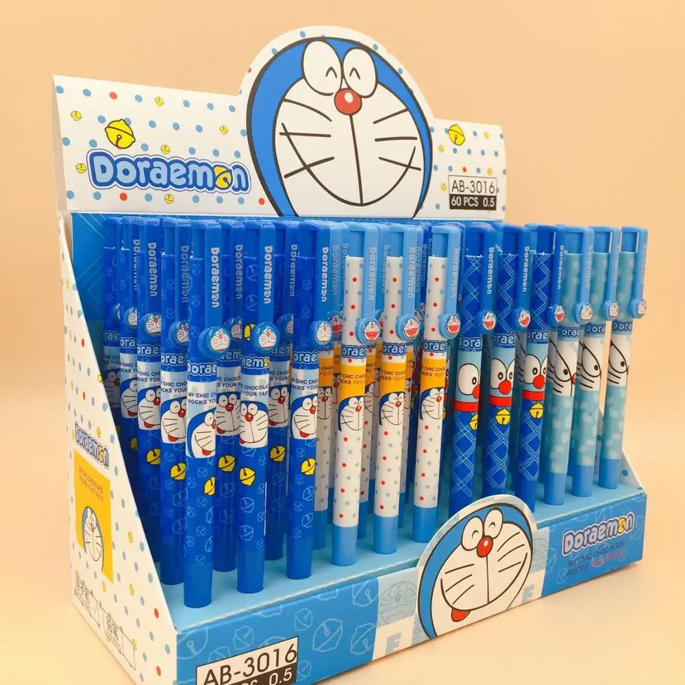 Шариковая ручка Doraemon 4 шт./лот шариковая с синими чернилами и мультяшными