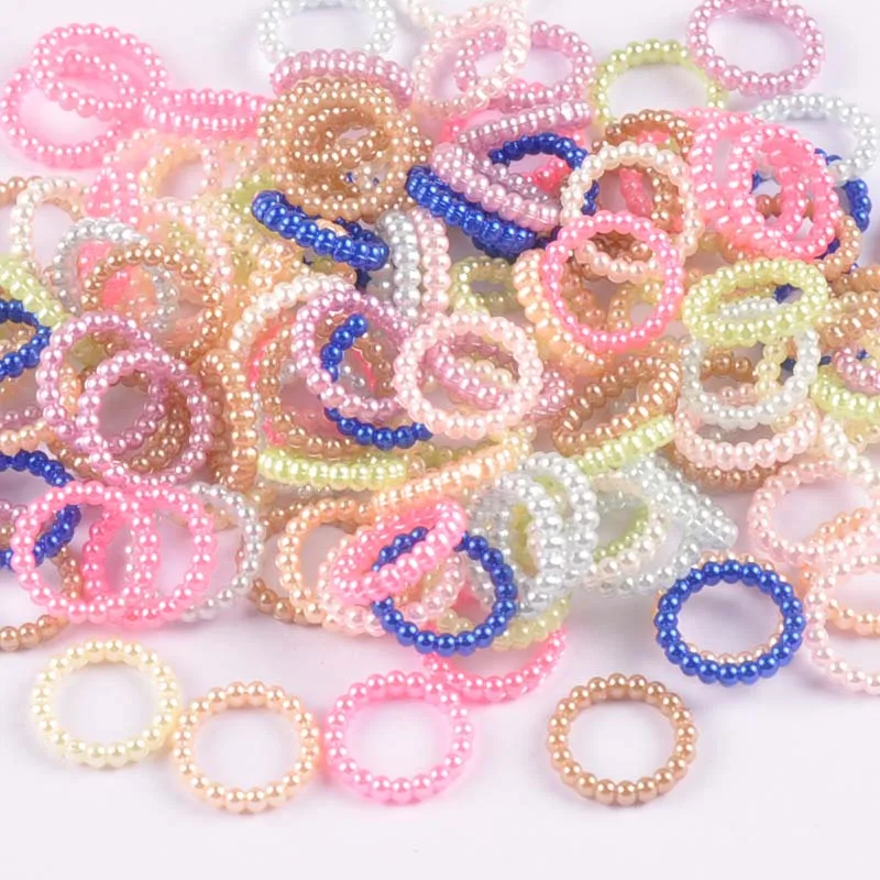 14 мм Разноцветные акриловые бусины с имитацией жемчуга для украшения