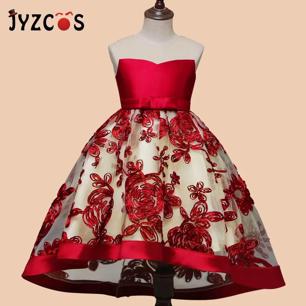 JYZCOS/платье принцессы для маленьких девочек на свадьбу детское праздничное