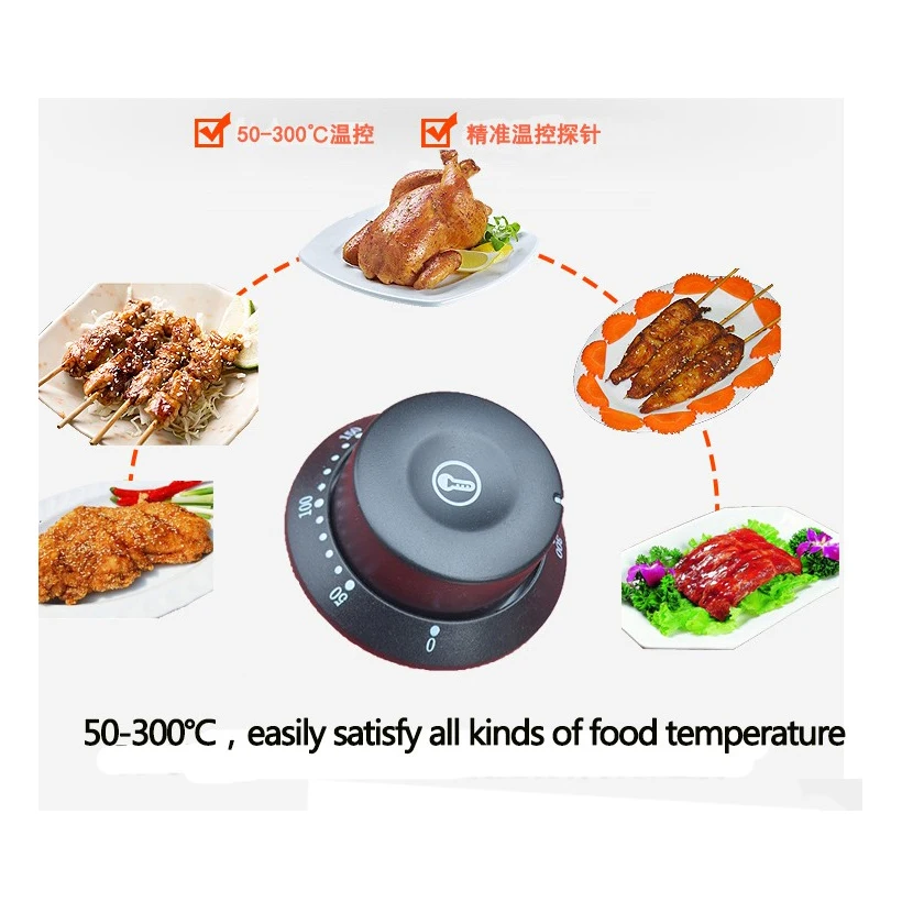 Коммерческая Машина для барбекю Нержавеющая сталь гриль Бездымного