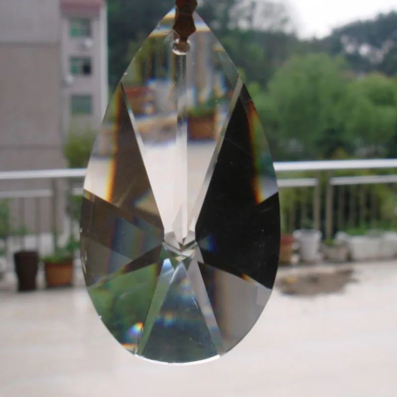 50 мм 100 шт./лот Бесплатная хрусталя Suncatcher Призма кулон xmas висит части доставка |
