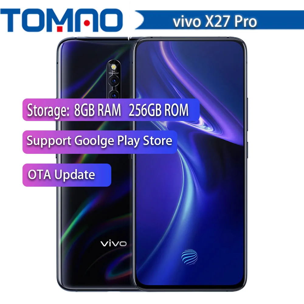 Оригинальный vivo X27 Pro 8 Гб 256 мобильный телефон 6 7 ''IMX586 48MP 32MP Камера отпечатков