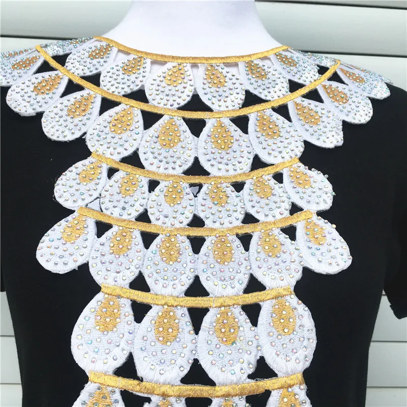 1 шт. кружевной воротник с вышивкой|Кружево| |