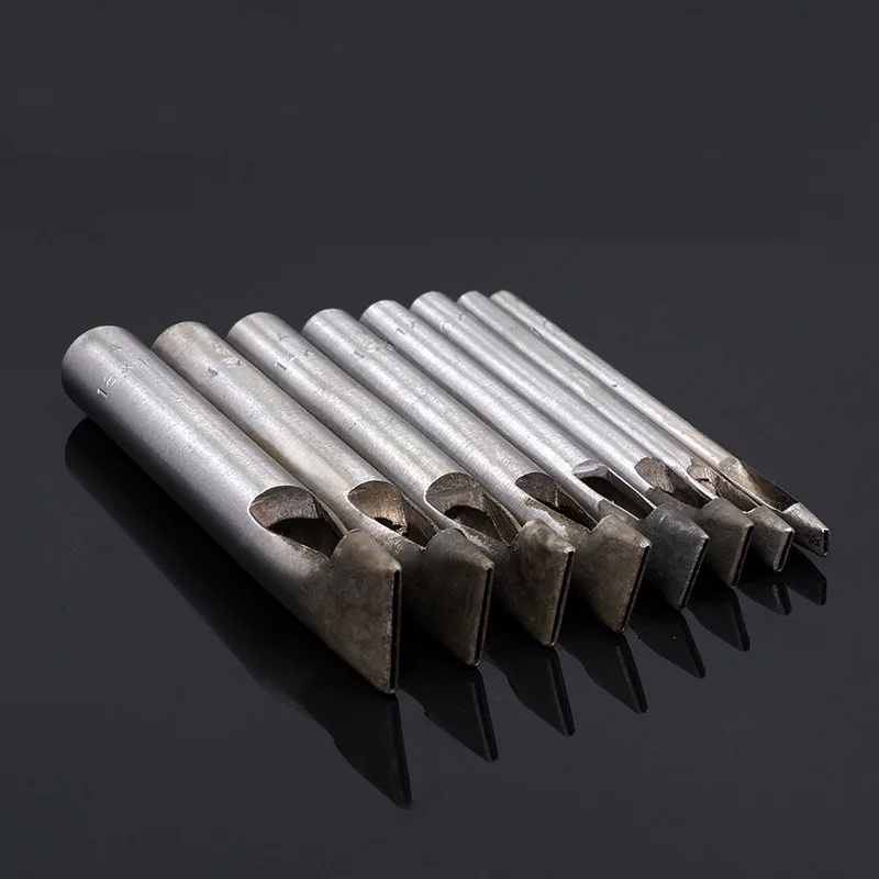 Width1mm закалки DIY кожаный инструмент закругленный угол одно слово удар 45 сталь