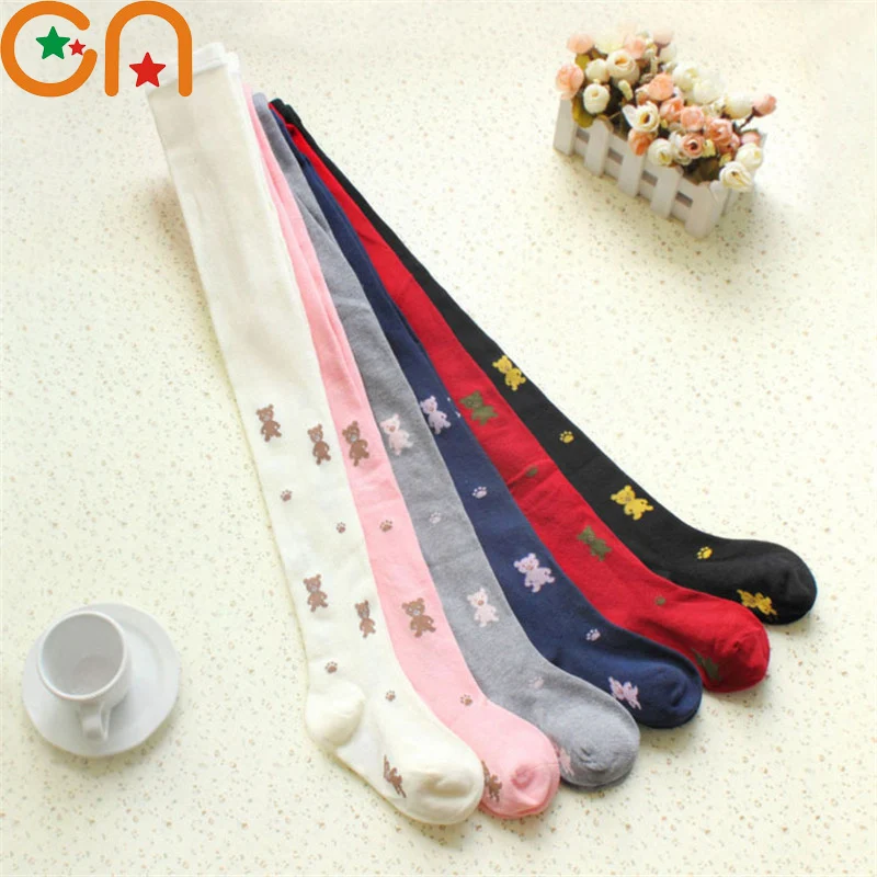 Леггинсы хлопковые для девочек 3 10 лет повседневные жаккардовые утепленные чулки