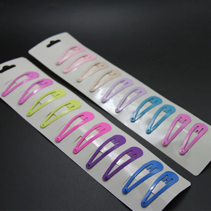 Оптовая продажа 60 шт. однотонные заколки для волос зажимы с бантом малышей