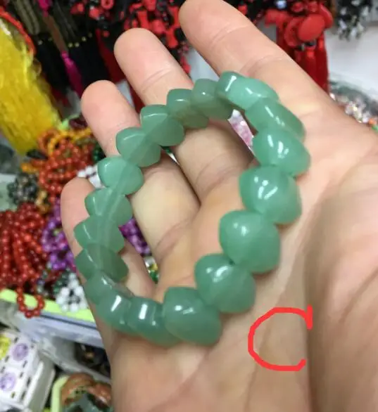 Красивый натуральный зеленый браслет dongling jade браслеты ручной работы с
