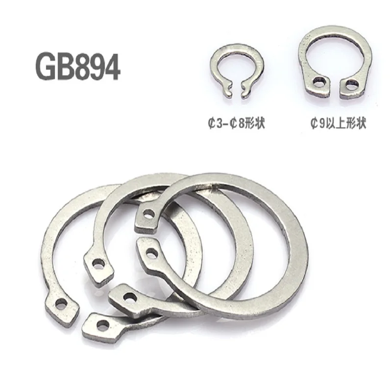 304 нержавеющая сталь стопорное кольцо C type circlip 25 26 28 30 32 37 40 42 47 50 52 58 62 65 70 72 75