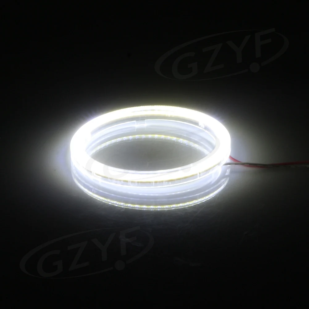 100mm 117-LEDs Angel Eyes Halo Ring Fog Driving Lights Daytime Running Lamps+Cover Pair COB Chips 6500K Super Bright 2PCS | Автомобили и