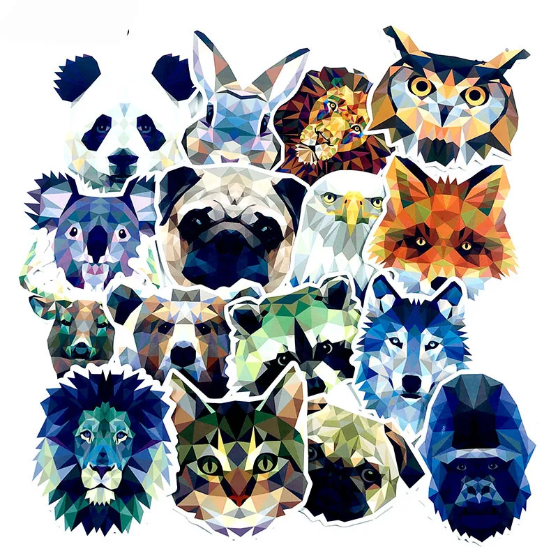 35 шт./компл. Цвет наклейки животных набор забавных для автомобиля ноутбука