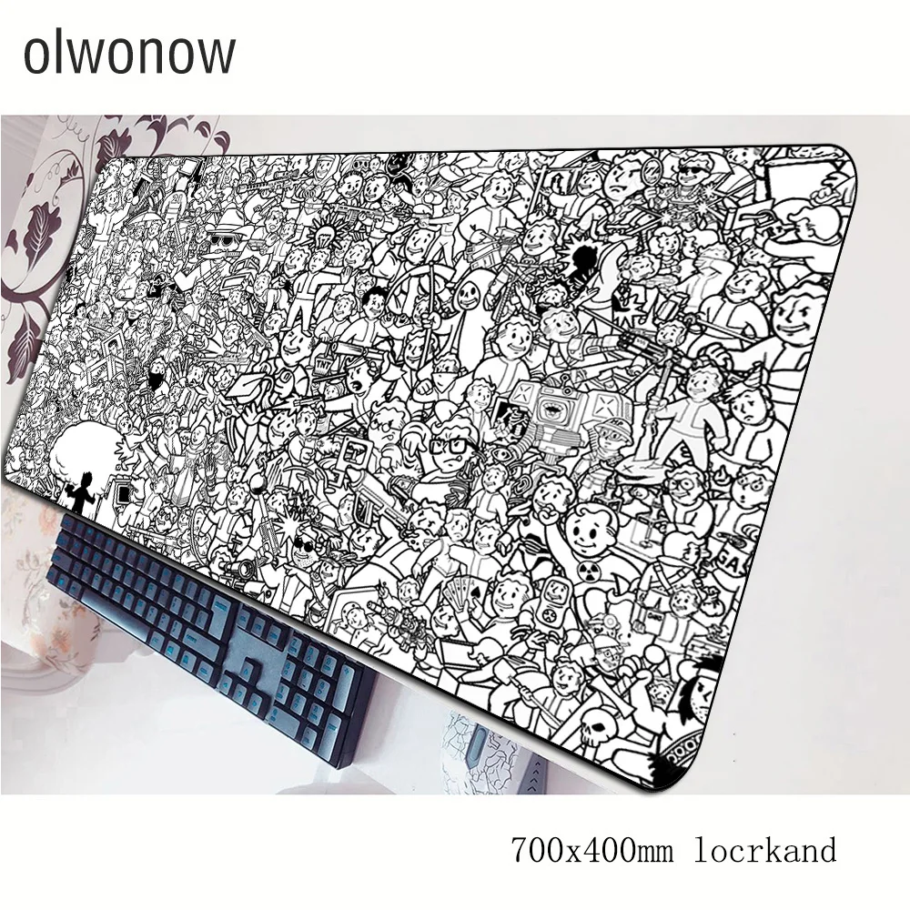 Fallout коврик для мыши xl компьютерный 70x40 см игровой большой гаджет padmouse клавиатура