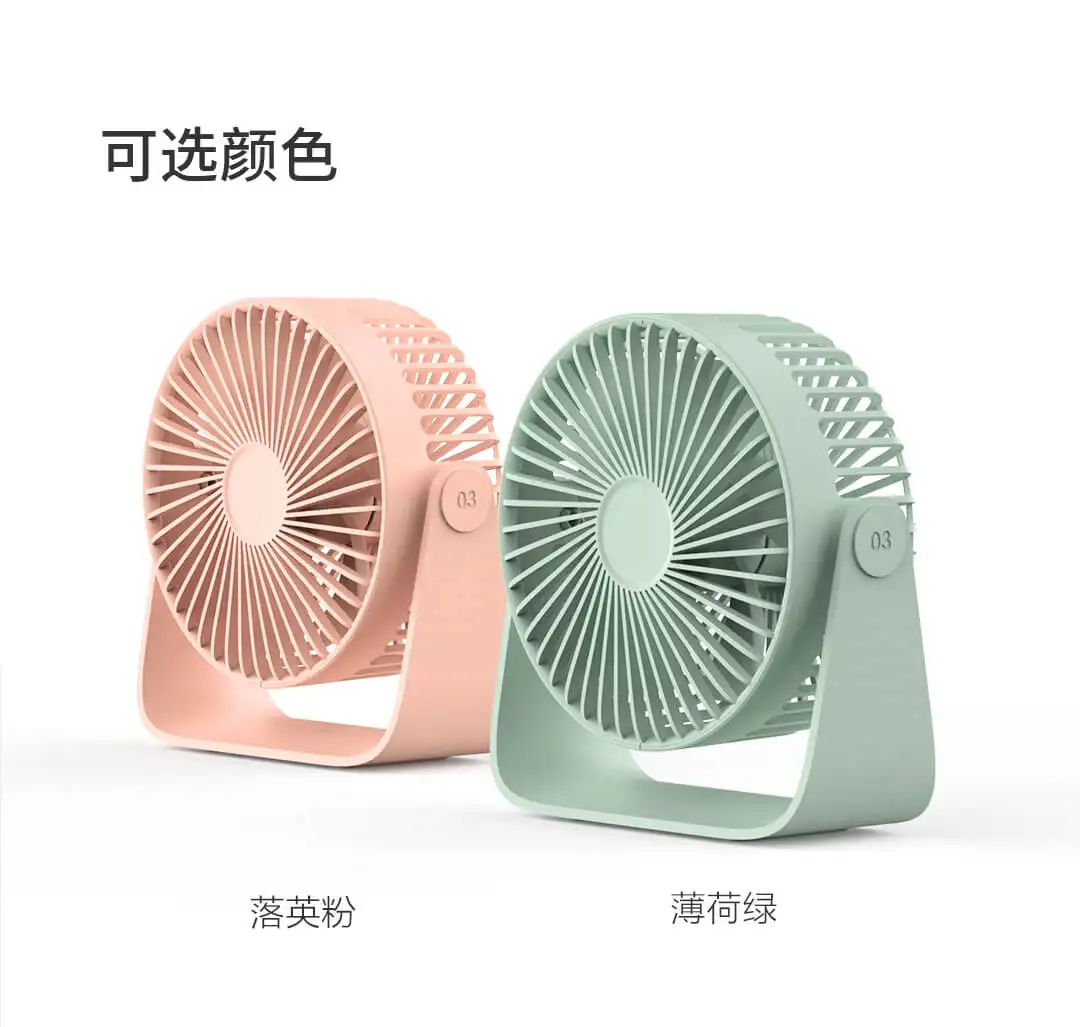 Xiaomi SOTHING USB Настольный арома-вентилятор 360 градусов наклона регулируемый, съемная передняя решетка 2 цвета