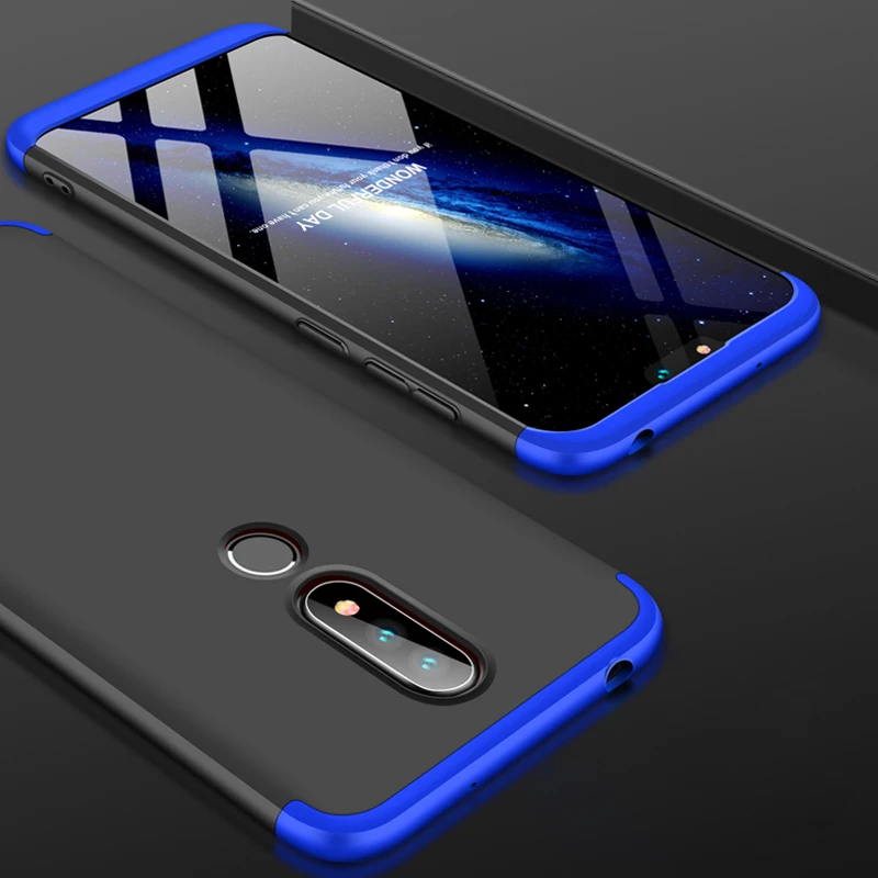 Чехол с полной защитой для Nokia 7 Plus 6 1 X6 2018 8 X7 жесткий матовый ударопрочный чехол 3 в