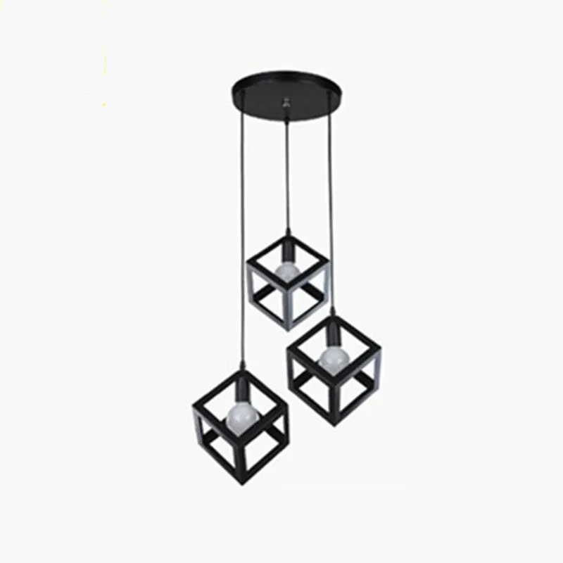 Винтажная люстра геометрической формы Lustre DIY E27 регулируемое освещение гостиной