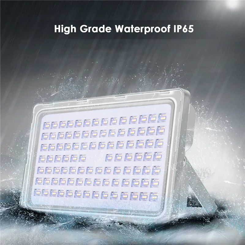 LAIDEYI 300 Вт 220V Высокая Мощность Светодиодный прожектор Водонепроницаемый IP67 30000LM