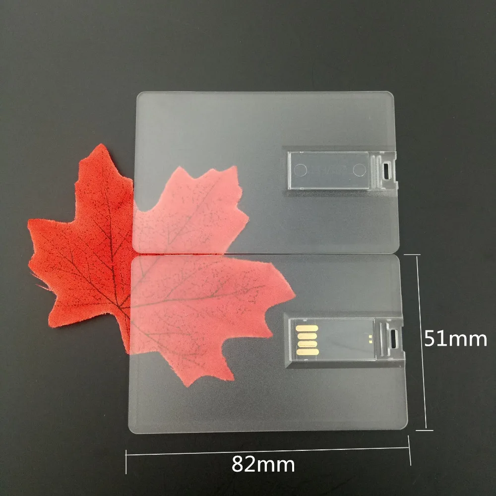 Прозрачная карта Exuanck 1 Боковая печать логотипа Usb 2 0 флеш накопитель 4 32 Гб на