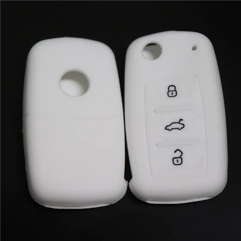 AUTEWODE силиконовый чехол для ключей автомобиля VW Golf Bora Jetta POLO GOLF Passat Skoda Octavia A5 Fabia SEAT