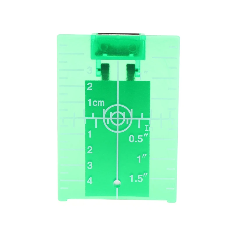 

Magnetic Green Target Plate For Rotary Cross Line Laser Level Distance Measurer