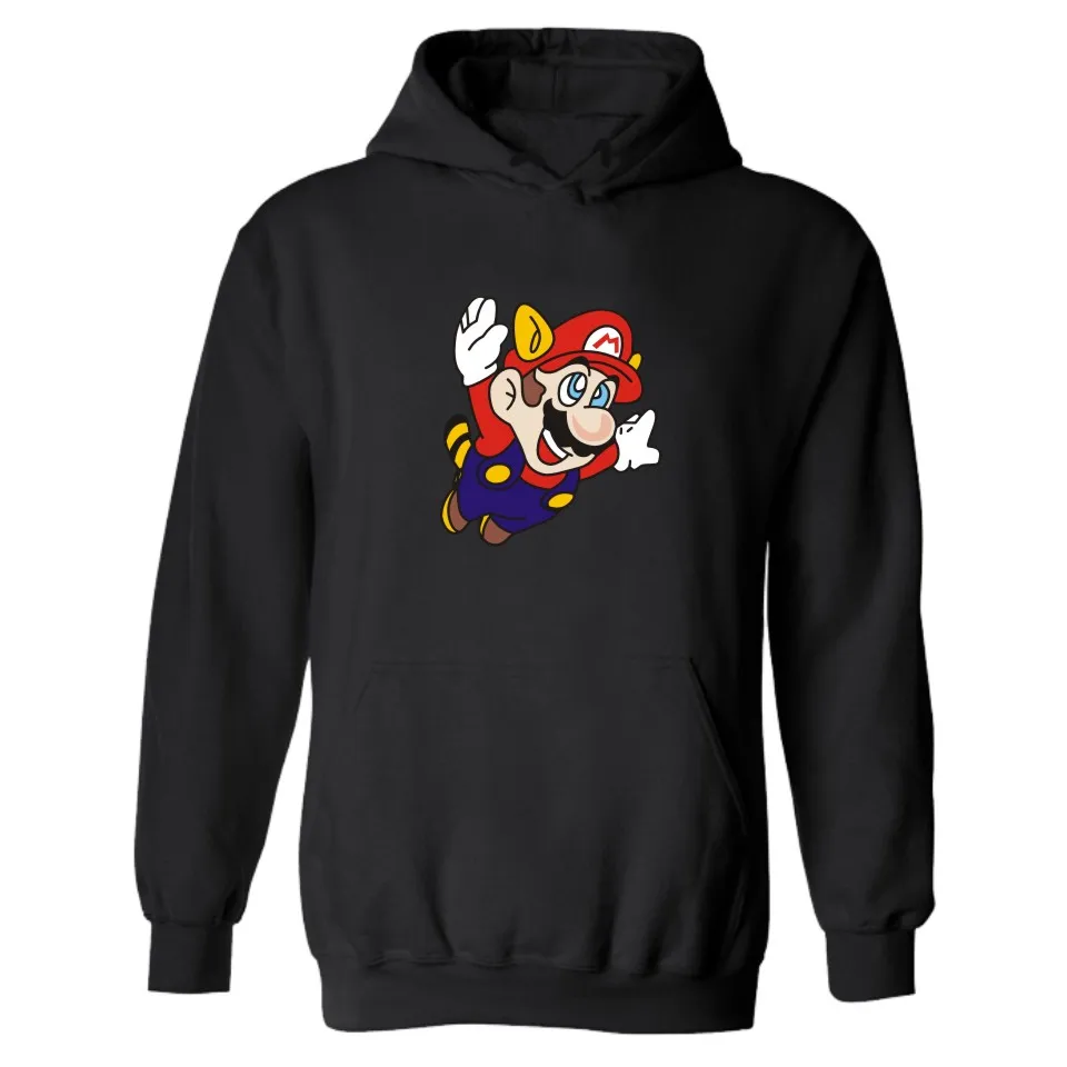 Мужская толстовка с капюшоном Super Mario bros на осень и зиму мужская спортивный костюм
