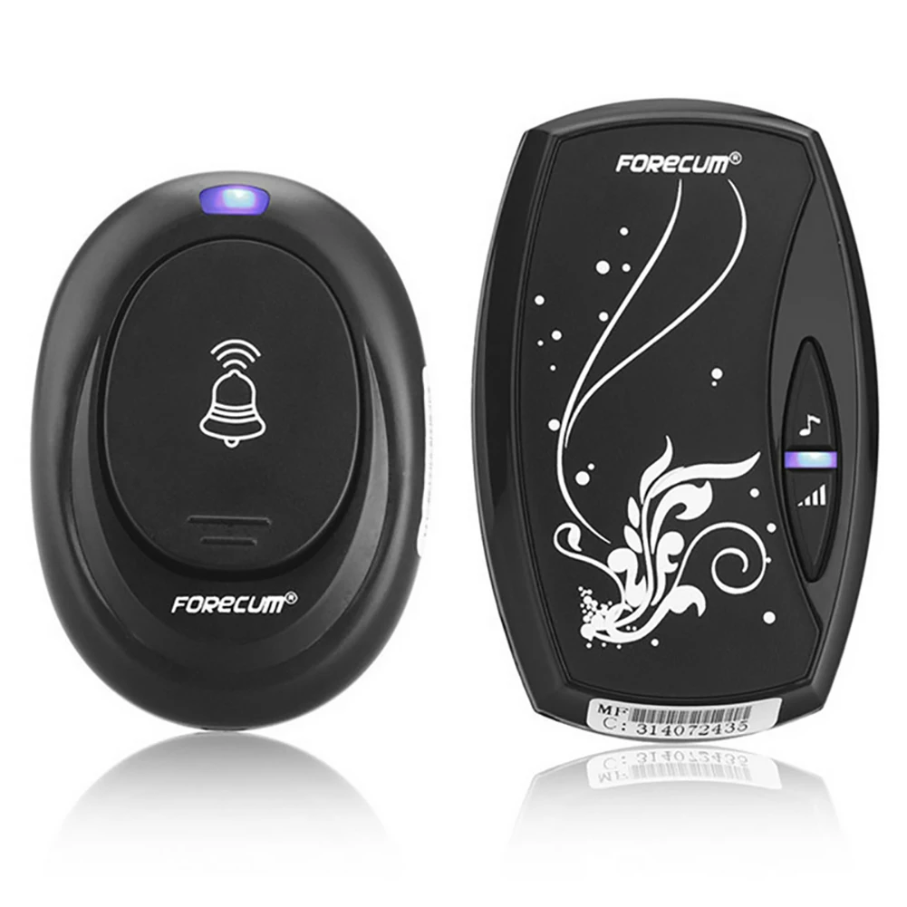 EU/US Plug Waterproof Door Bell with 36 Chimes EU Single Receiver Plug-in Type Wireless Doorbell less Smart Bells | Обустройство дома