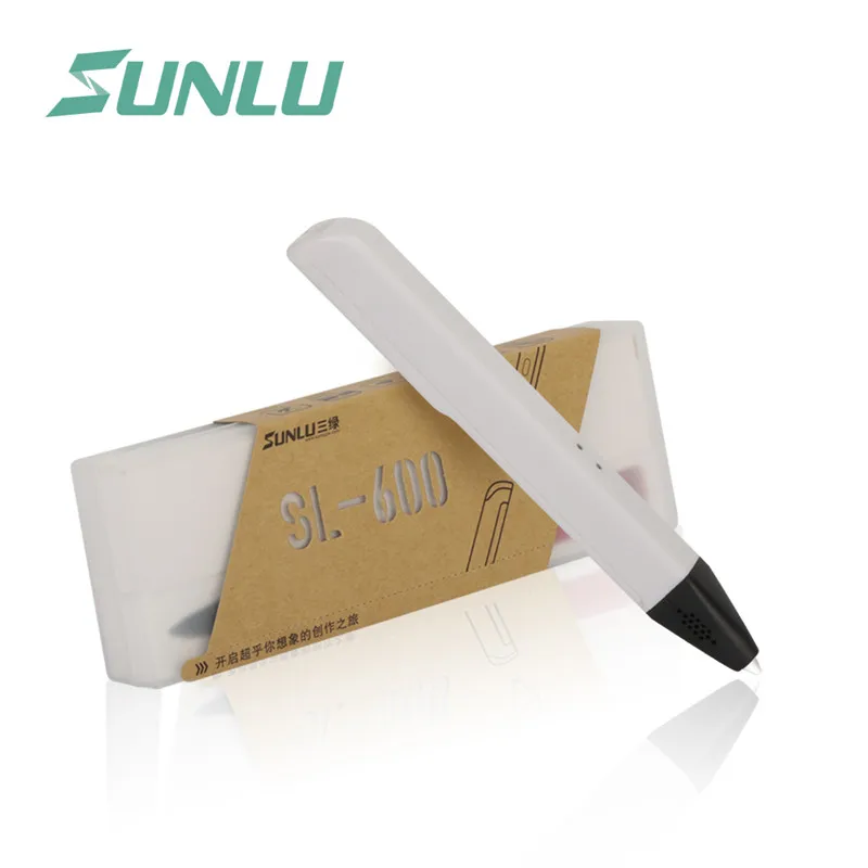 SL-600 3D pen(White) Android usb 3d Ручка Новинка sunlu SL-600 3D Ручка Поддержка PLA/PCL нити 1,75 мм модный дизайн 3D Ручка для рисования - Цвет: SL-600 3D pen(White)
