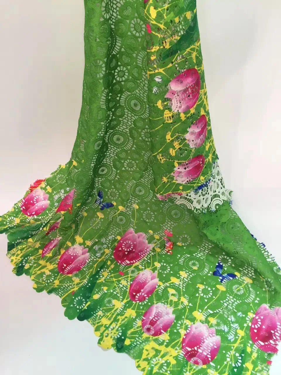 Водорастворимая Лидер продаж 2016 Новинка африканские Кружево хлопок шнур гипюр