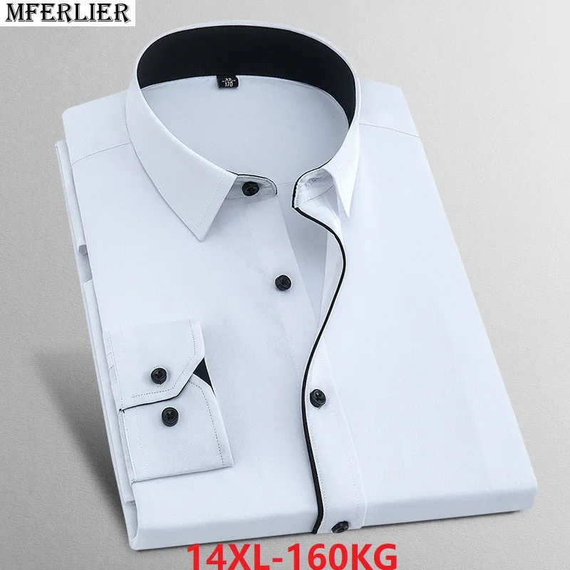 Большие размеры большие 8XL 10XL 6XL 7XL Новое поступление хлопковые рубашки деловые