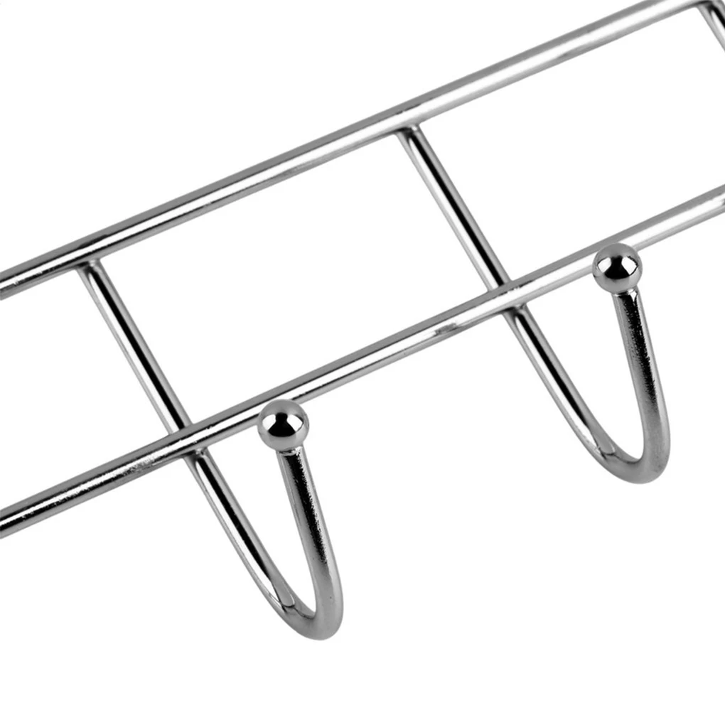 

Over Door Home Rack Hook Organizer Bathroom Kitchen Coat Towel Hanger Rack Holder Shelf 5 Hooks