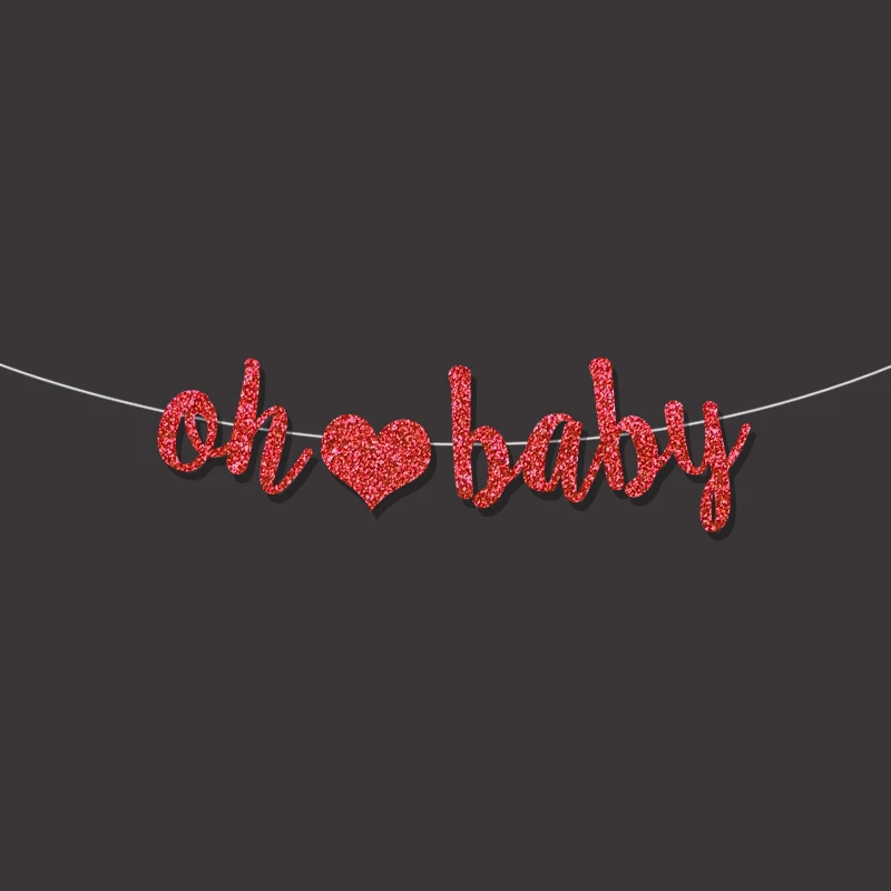 Oh baby banner для мальчиков и девочек Вечерние Декорации первого дня рождения Детские