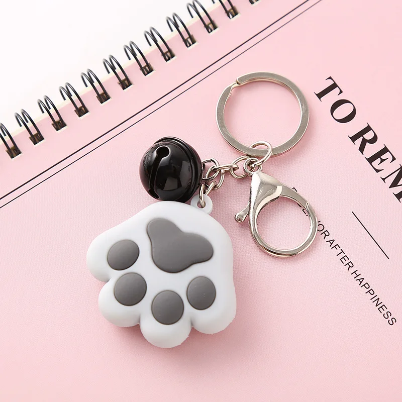 Новые модные брелоки милые мягкие мини с кошачьими лапами брелок для ключей