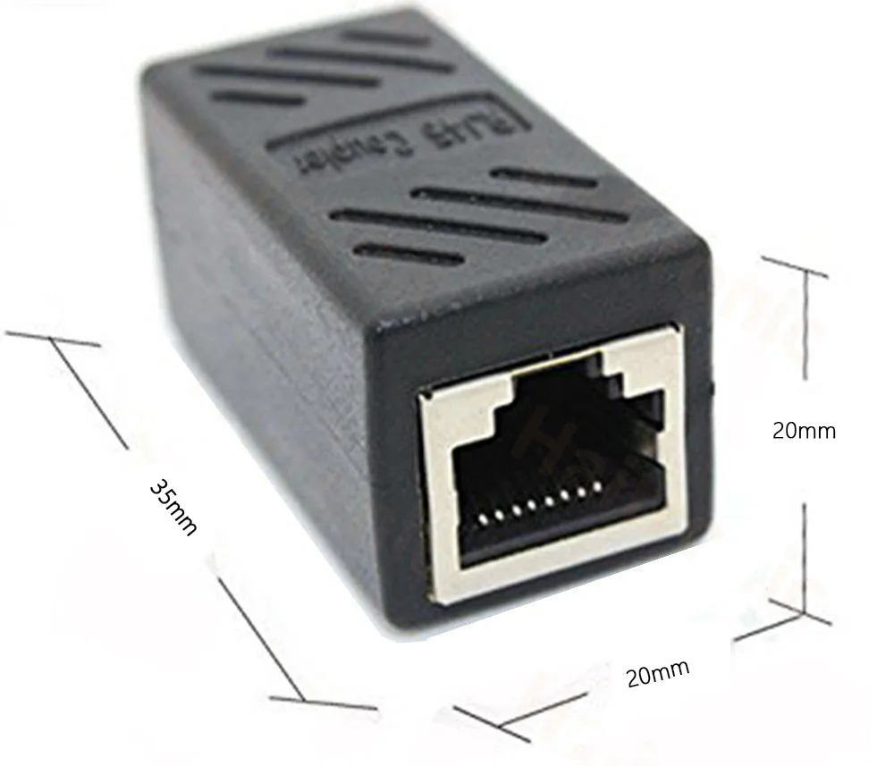 2 упаковки RJ45 муфта Ethernet кабель LAN разъем встроенный Cat7 6 5e удлинитель адаптер