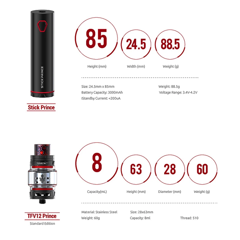 Электронная сигарета SMOK Stick Prince вейп с баком TFV12 VS Nexgen S234 | Электроника
