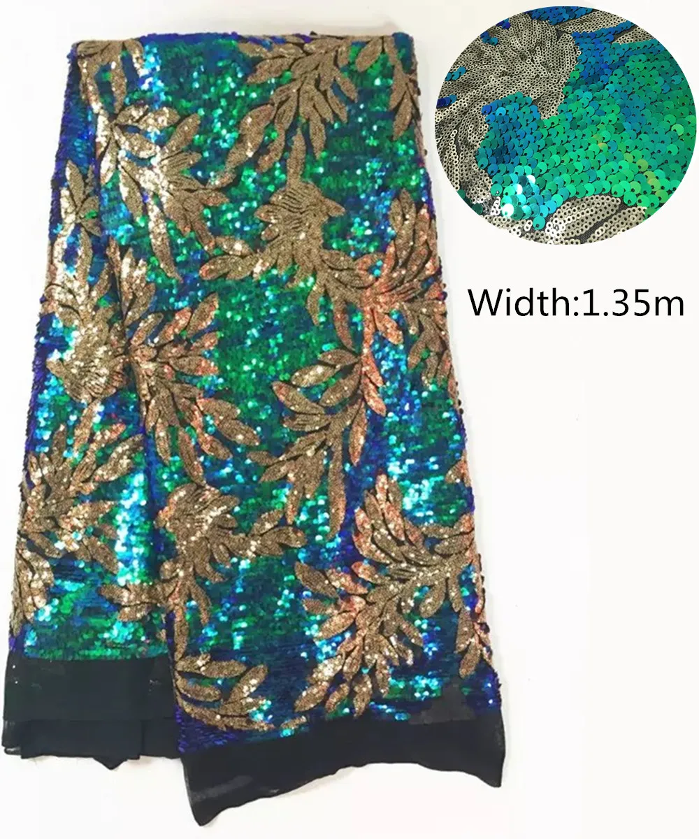 Лидер продаж 2019 французская нигерийская сетка с блестками африканский тюль