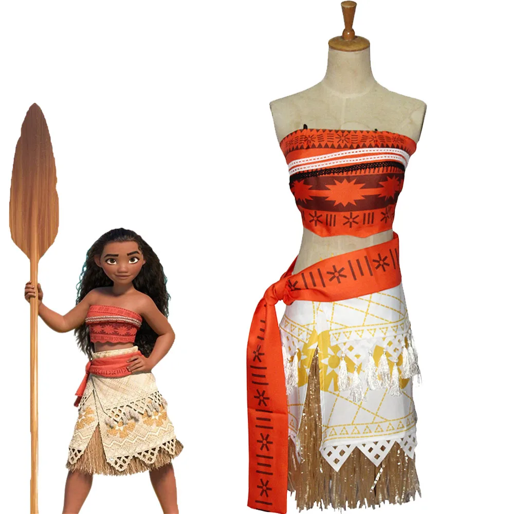 2018 г. Moana cosplay Princess платье для взрослых и детей размер вечерние платья юбка|cosplay