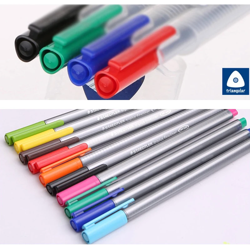 10/20 цветов Staedtler 334 SB Triplus Fineliner Micron ручка 0,3 мм цветной рисунок маркер лайнер ручка краски Tiralineas художественные маркеры