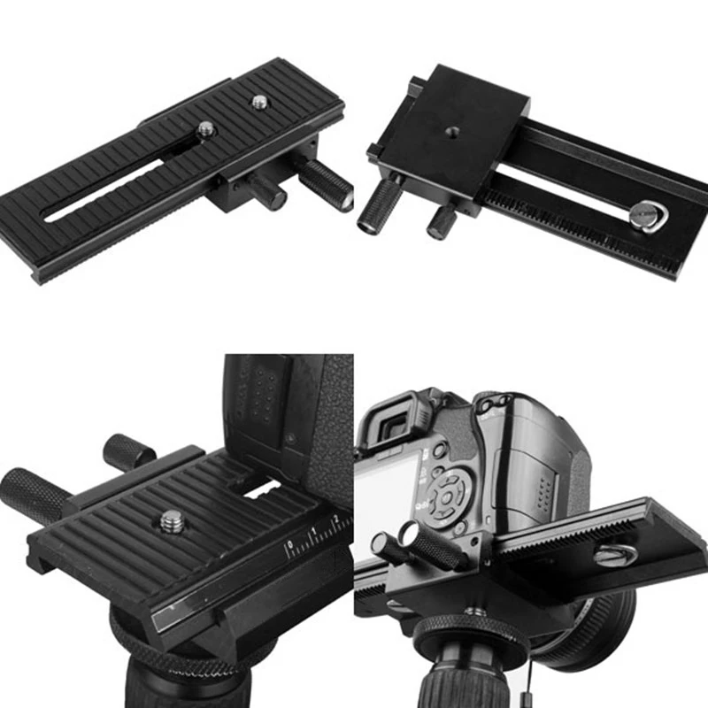 Новый 2 Way Lp-01 макрофокусировочный рельсовый слайдер для CanoN NikoN SoNy Pentax Dslr 1/4 дюйма