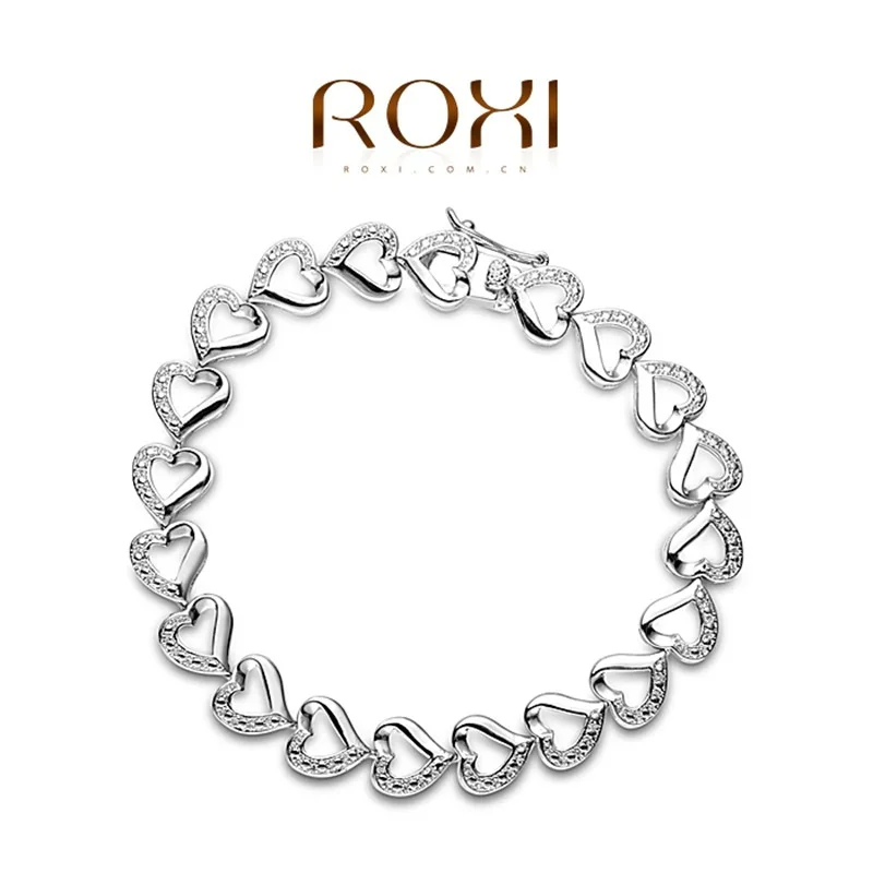 ROXI best-selling models of foreign trade wholesale jewelry Cubic Zirconia Heart Bracelet Taobao a generation fat | Украшения и